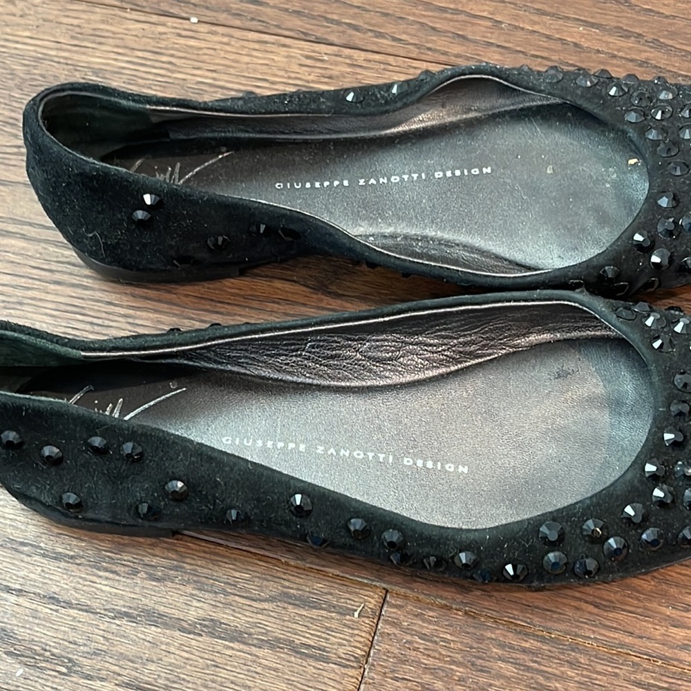 GIUSEPPE Zanotti Black Women’s Flats Size 35/5 - Picture 3 of 6